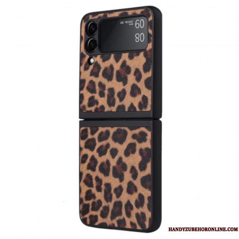 Cover Samsung Galaxy Z Flip 3 5G Flip Cover Leopard