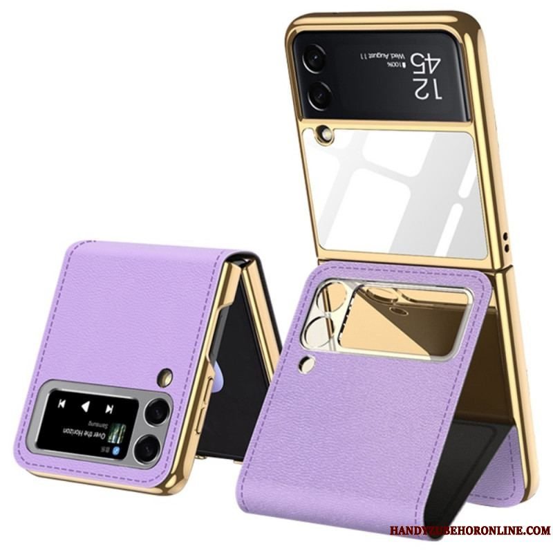 Cover Samsung Galaxy Z Flip 3 5G Flip Cover Spejl Og Aftageligt Stativ