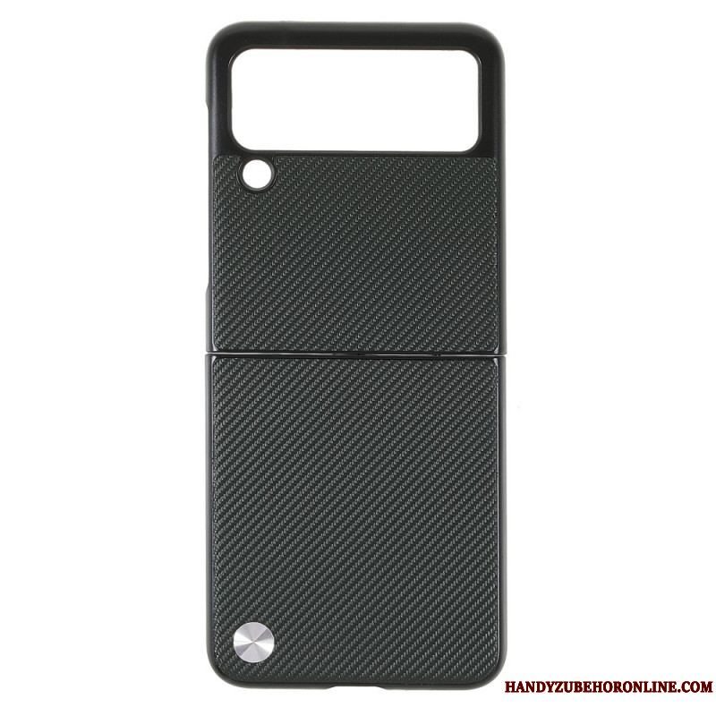 Cover Samsung Galaxy Z Flip 3 5G Flip Cover X-level Carbon Fiber