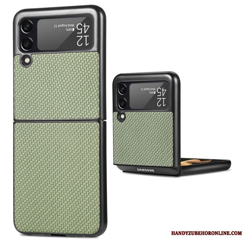 Cover Samsung Galaxy Z Flip 4 Flip Cover Tekstureret Kulfiber