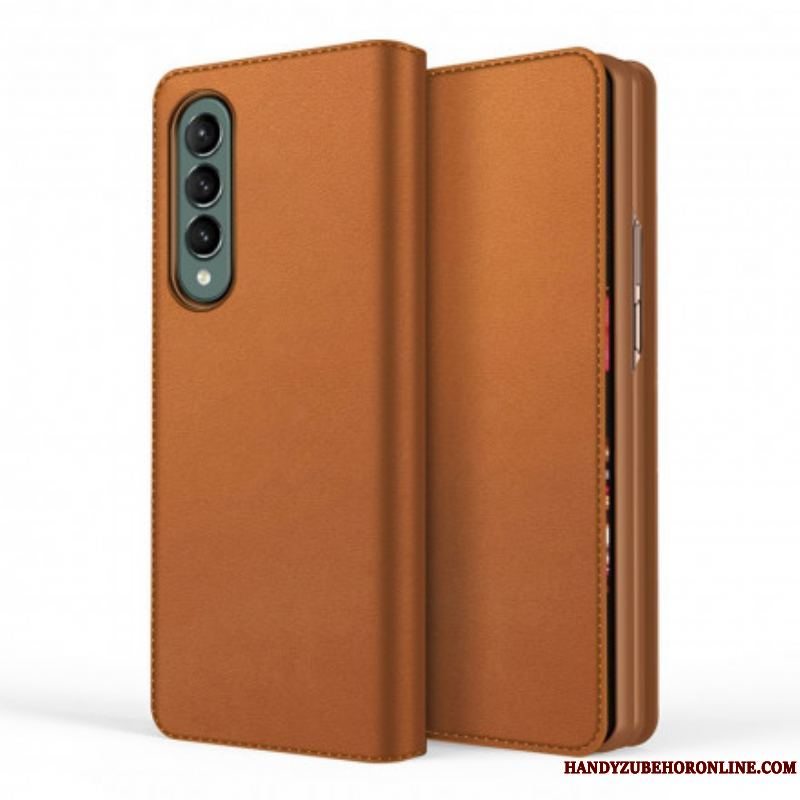 Cover Samsung Galaxy Z Fold 3 5G Flip Cover Skin-touch Split Læder