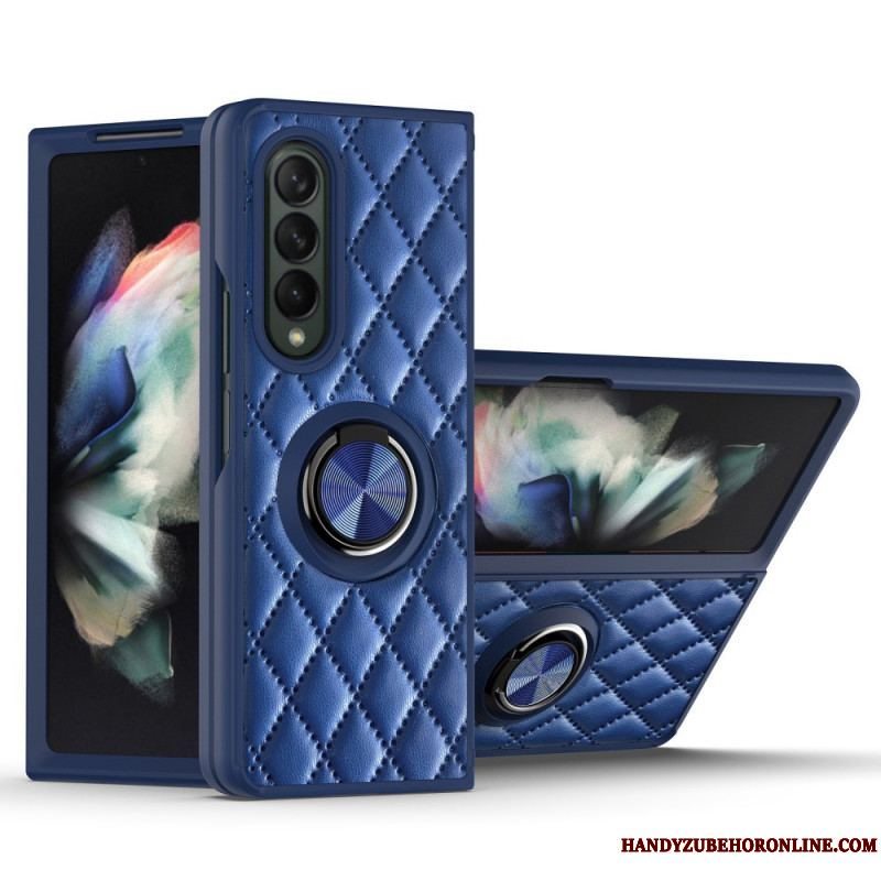 Cover Samsung Galaxy Z Fold 3 5G Polstret Med Ring-support