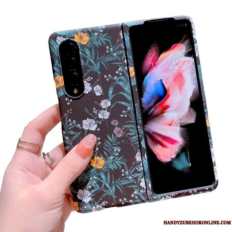 Cover Samsung Galaxy Z Fold 4 Blomster Tapet