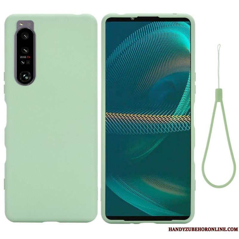 Cover Sony Xperia 1 IV Med Snor Strappy Flydende Silikone