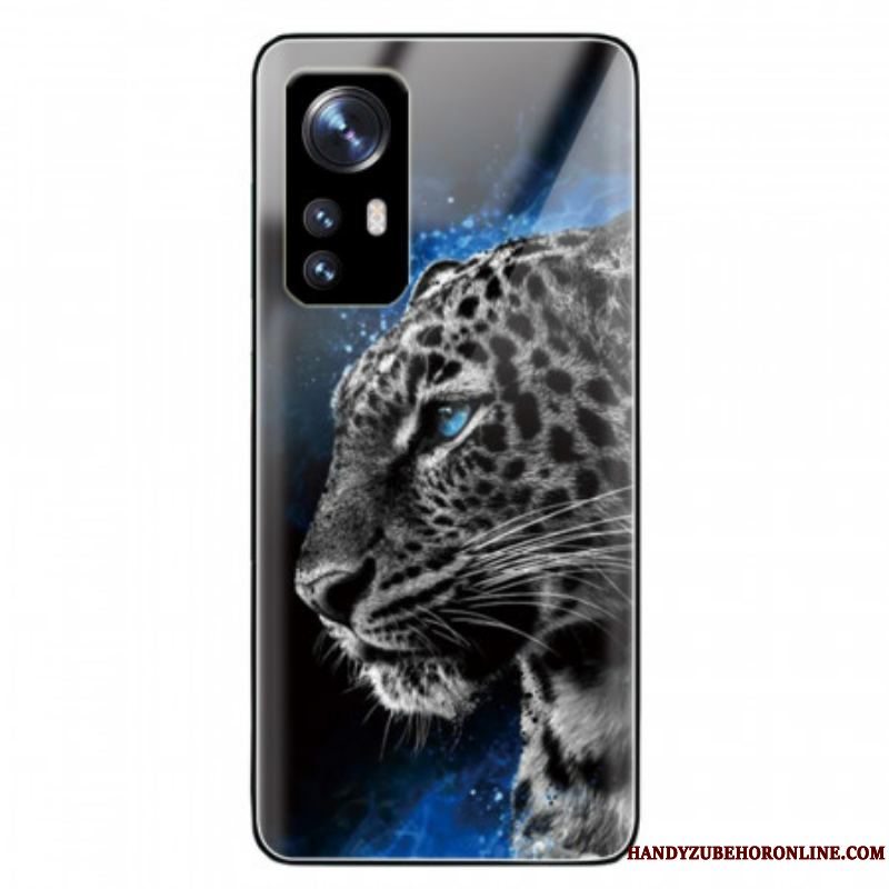 Cover Xiaomi 12 / 12X Feline Hoved Hærdet Glas