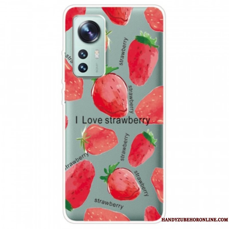 Cover Xiaomi 12 / 12X Jordbær