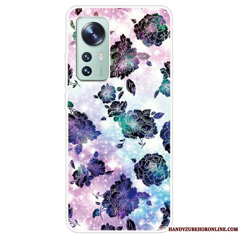 Cover Xiaomi 12 / 12X Silikone Blomster