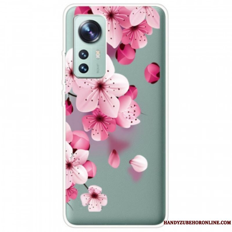 Cover Xiaomi 12 / 12X Små Lyserøde Blomster