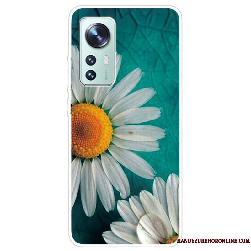 Cover Xiaomi 12 Pro Blomster Silikone