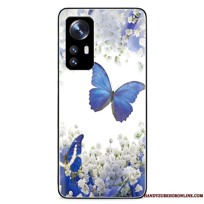 Cover Xiaomi 12 Pro Royal Butterflies Hærdet Glas