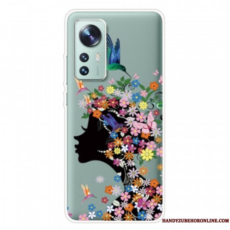 Cover Xiaomi 12 Pro Silikone Blomsterhoved