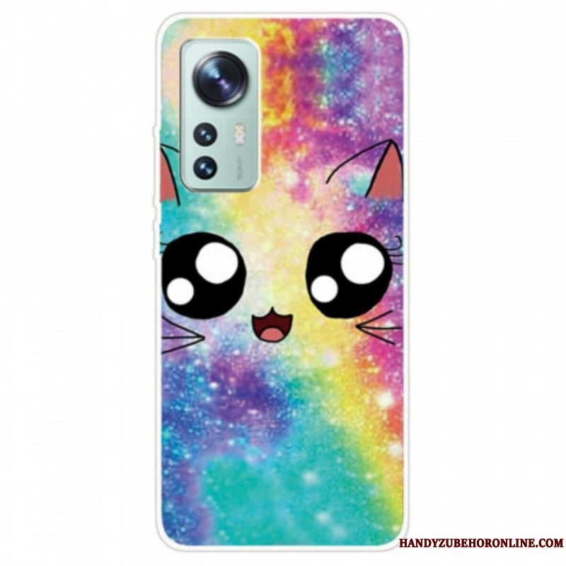 Cover Xiaomi 12 Pro Silikone Cat Deco