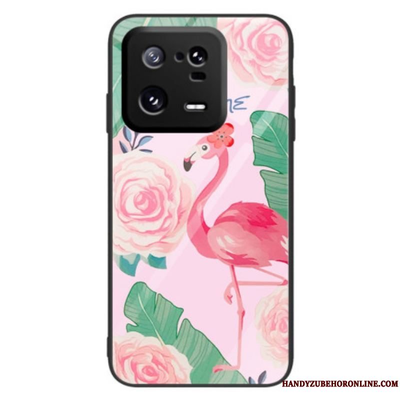 Cover Xiaomi 13 Pro Flamingo Hærdet Glas