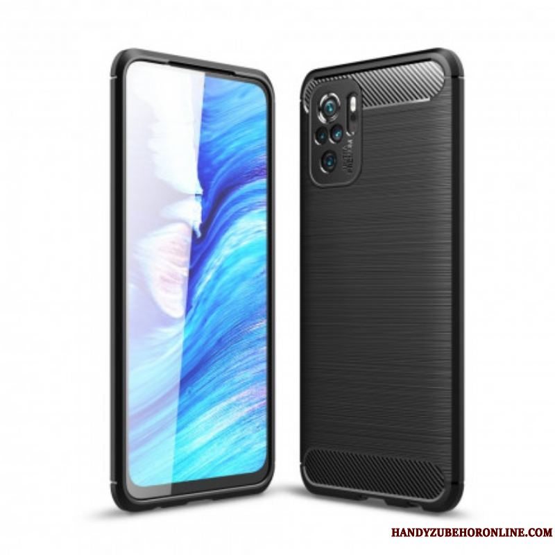 Cover Xiaomi Redmi Note 10 / 10S Børstet Kulfiber