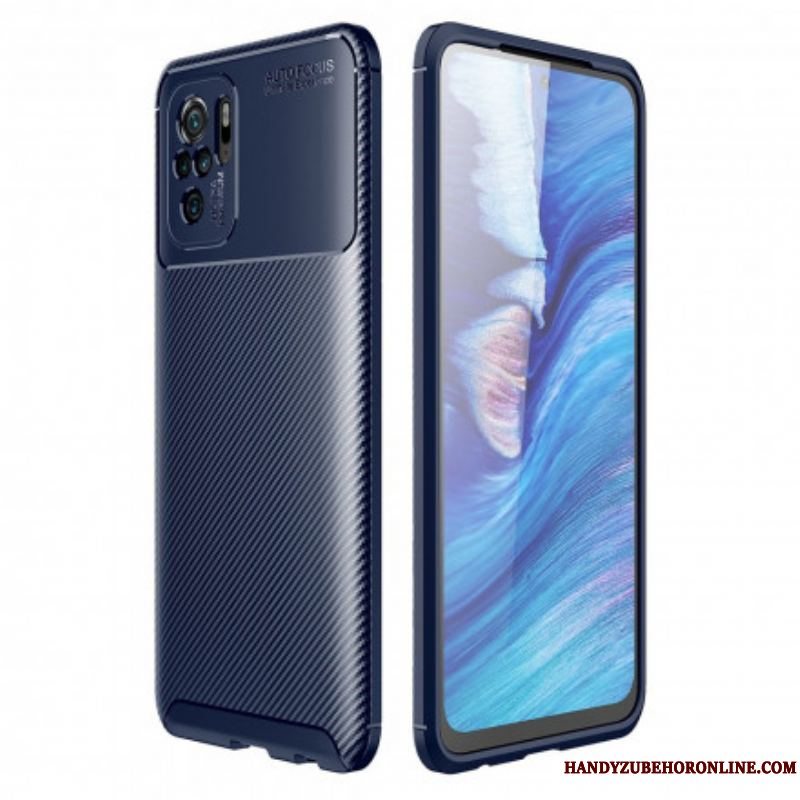 Cover Xiaomi Redmi Note 10 / 10S Fleksibel Kulfibertekstur