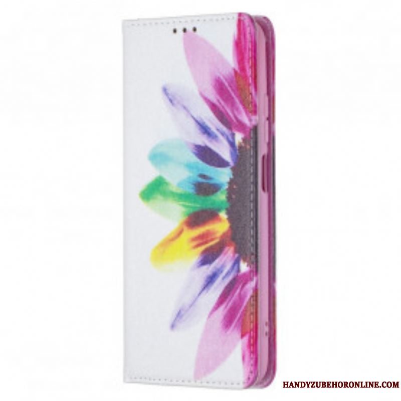 Cover Xiaomi Redmi Note 10 / 10S Flip Cover Akvarel Blomst