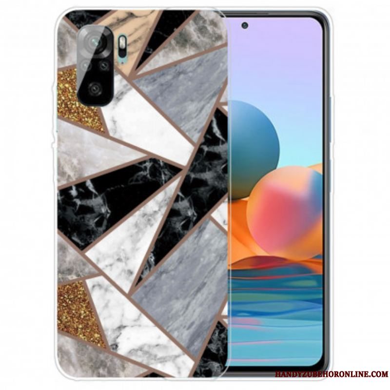 Cover Xiaomi Redmi Note 10 / 10S Intens Geometri Marmor