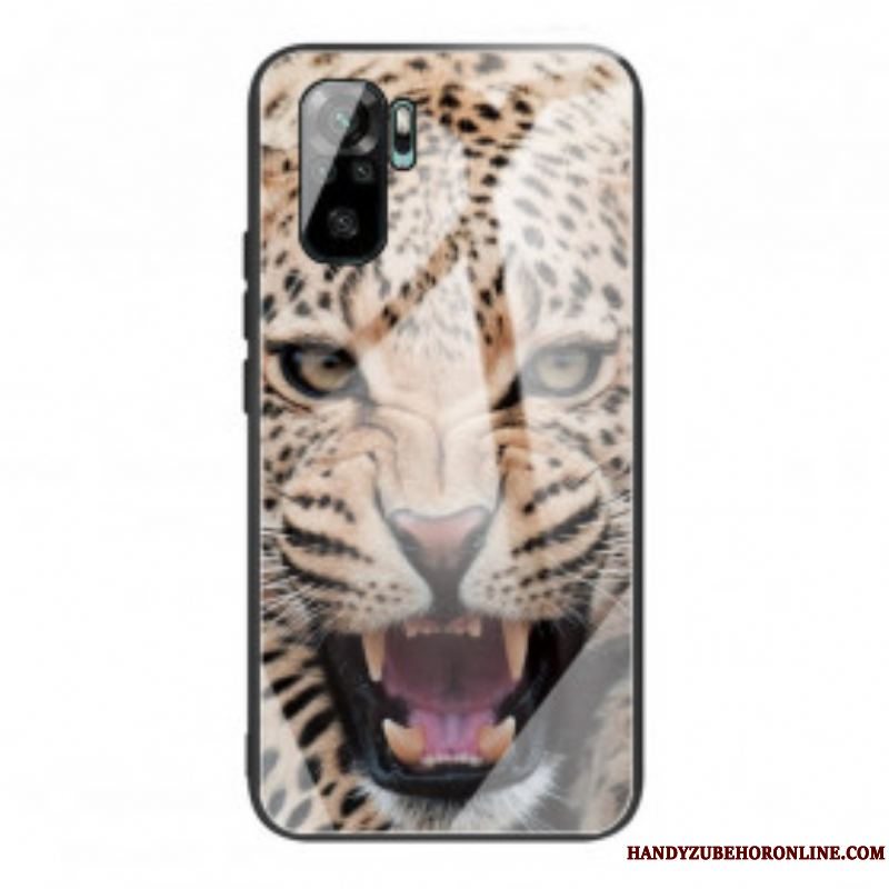 Cover Xiaomi Redmi Note 10 / 10S Leopard Hærdet Glas