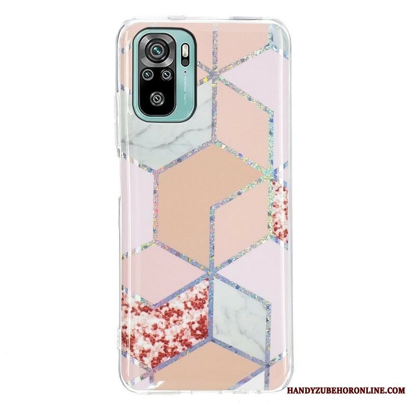 Cover Xiaomi Redmi Note 10 / 10S Marmor Geometri