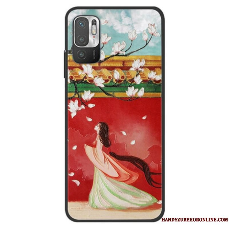 Cover Xiaomi Redmi Note 10 5G Blomsterkvinde