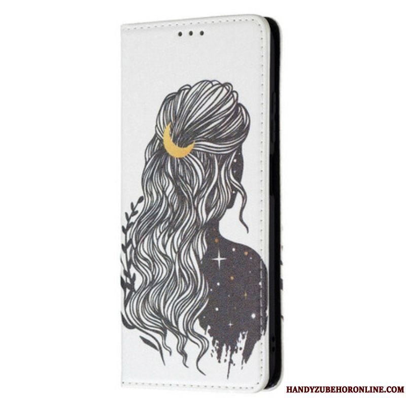 Cover Xiaomi Redmi Note 10 5G Flip Cover Smuk Hår