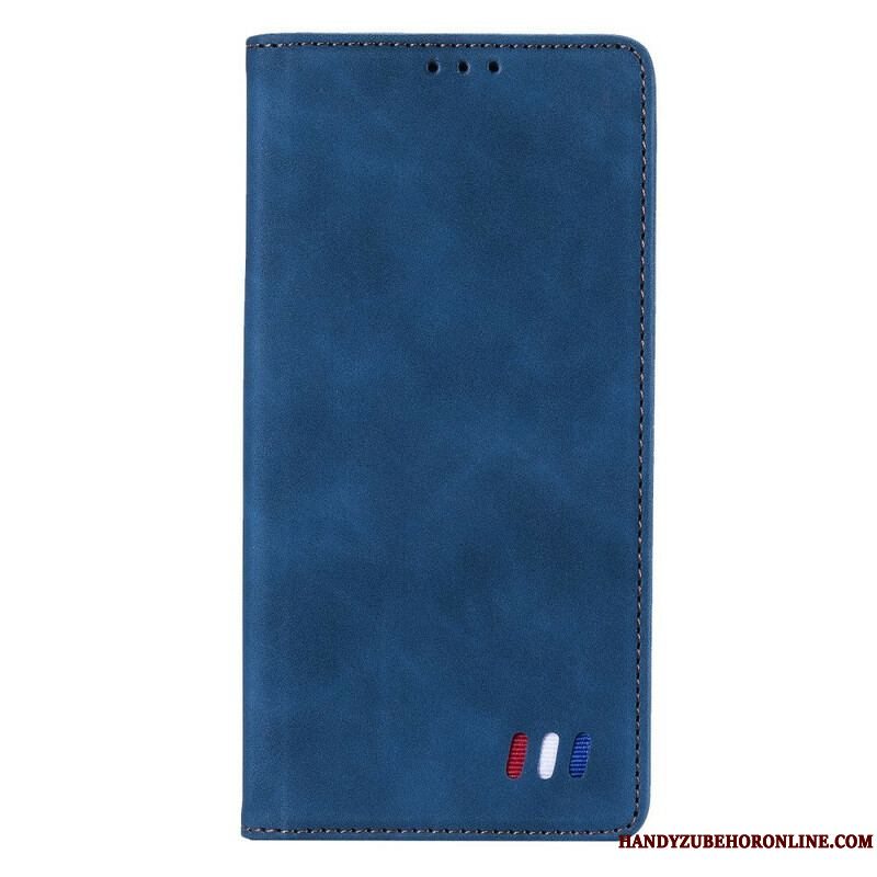 Cover Xiaomi Redmi Note 10 5G Flip Cover Trefarvet Læderstil