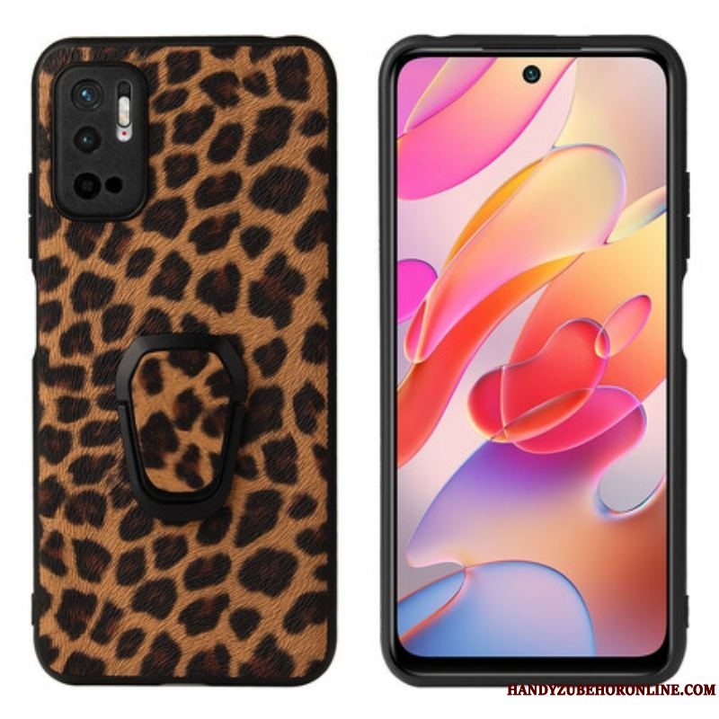 Cover Xiaomi Redmi Note 10 5G Leopard Ring-støtte