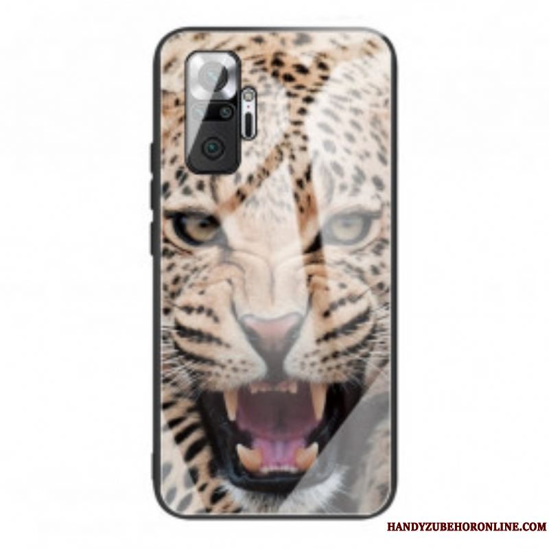 Cover Xiaomi Redmi Note 10 Pro Leopard Hærdet Glas