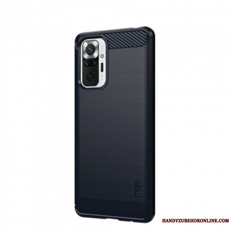 Cover Xiaomi Redmi Note 10 Pro Mofi Børstet Kulfiber