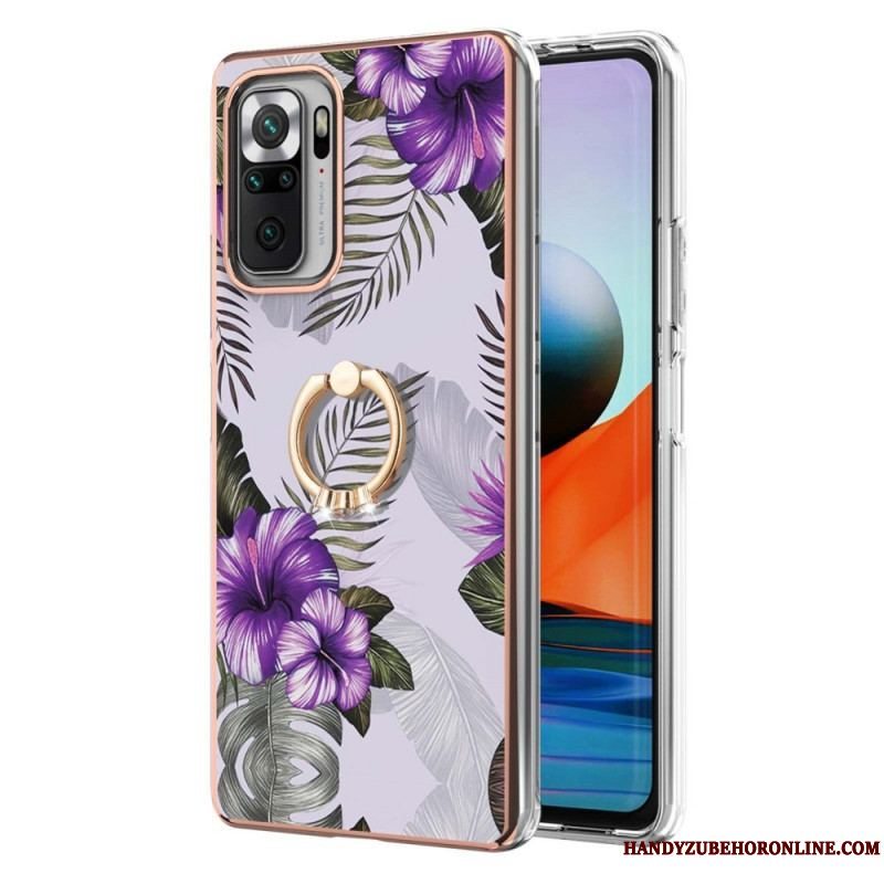 Cover Xiaomi Redmi Note 10 Pro Ring-bracket Blomster