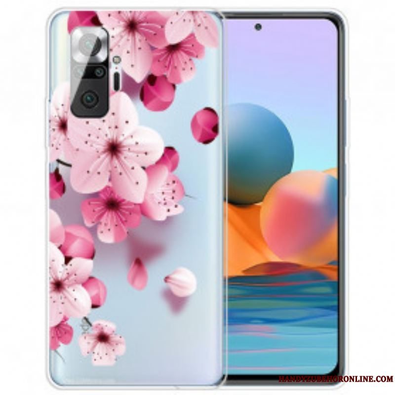 Cover Xiaomi Redmi Note 10 Pro Små Lyserøde Blomster