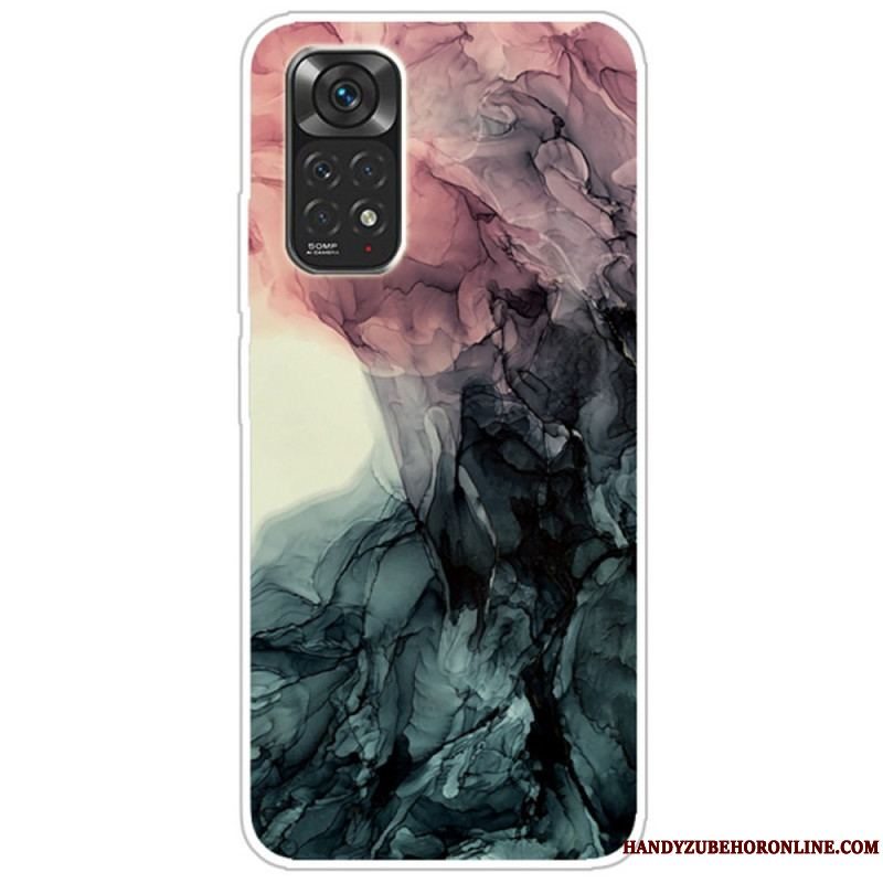 Cover Xiaomi Redmi Note 11 / 11S Farvet Marmor