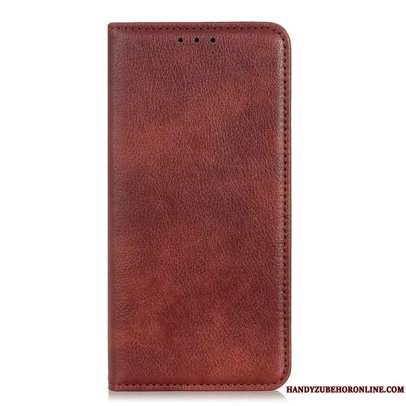 Cover Xiaomi Redmi Note 11 / 11S Flip Cover Lychee Split Læder Tekstur