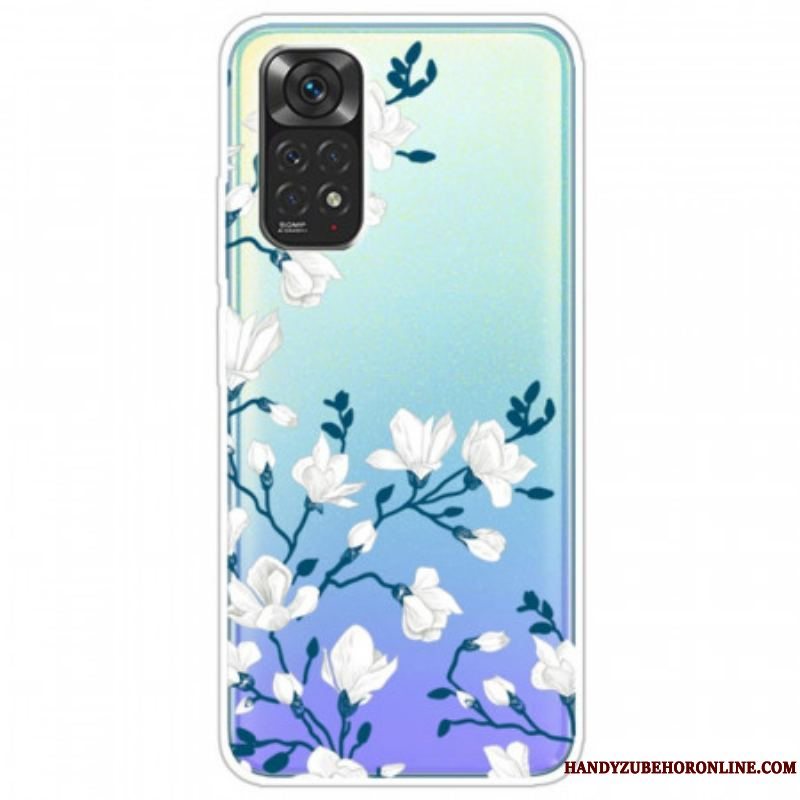 Cover Xiaomi Redmi Note 11 / 11S Hvide Blomster