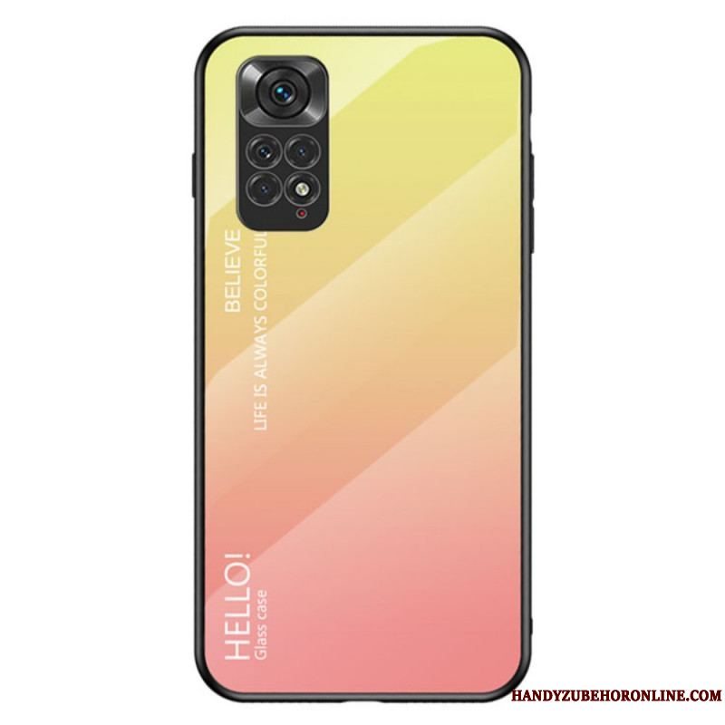 Cover Xiaomi Redmi Note 11 / 11S Hærdet Glas Hej