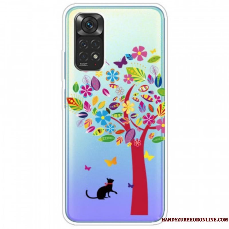 Cover Xiaomi Redmi Note 11 / 11S Kat Under Det Farverige Træ