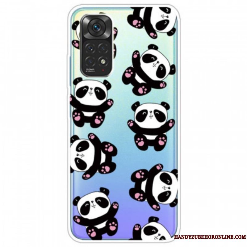 Cover Xiaomi Redmi Note 11 / 11S Sjove Pandaer