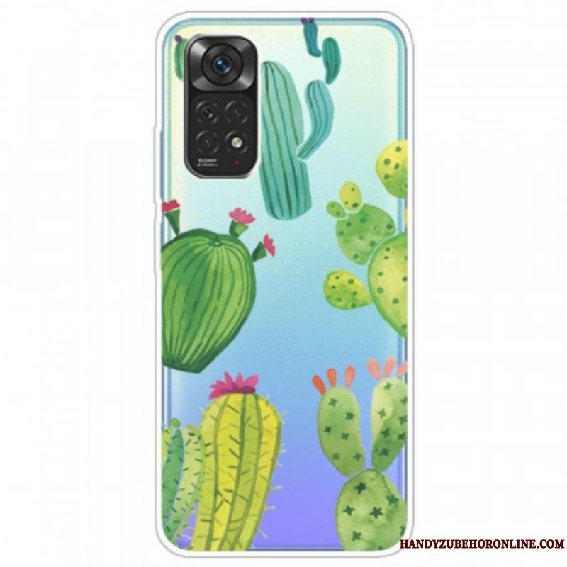 Cover Xiaomi Redmi Note 11 Pro / 11 Pro 5G Akvarel Kaktusser