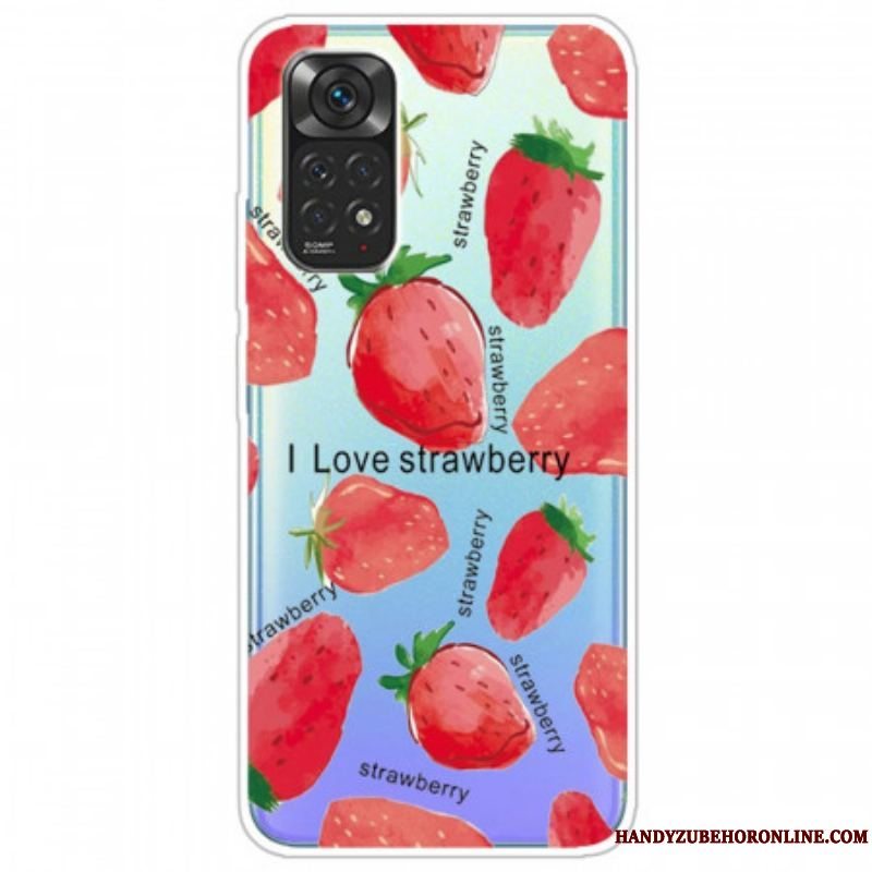 Cover Xiaomi Redmi Note 11 Pro / 11 Pro 5G Strawberries / Jeg Elsker Jordbær