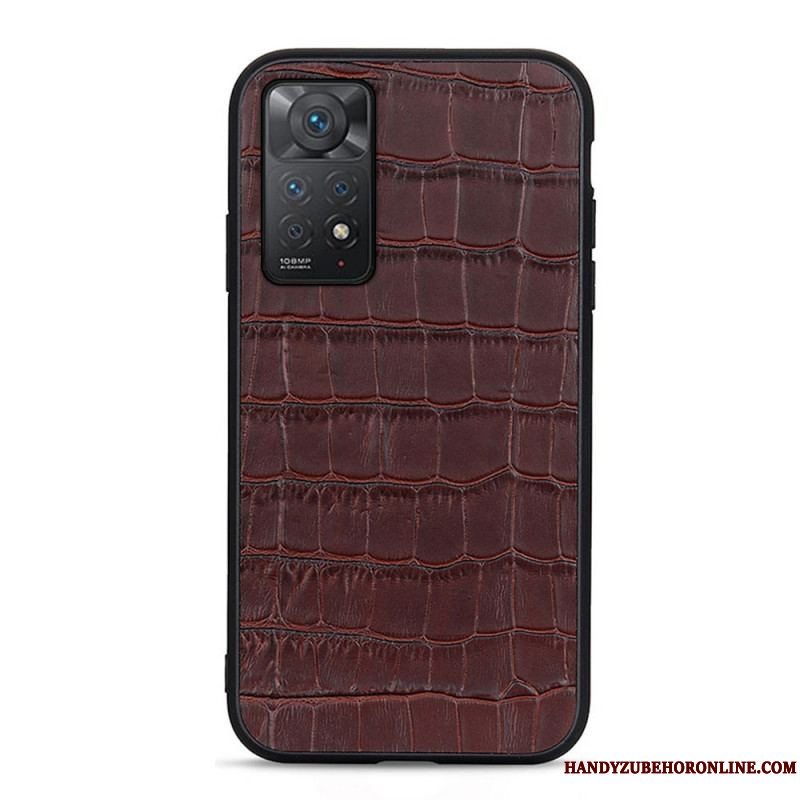 Cover Xiaomi Redmi Note 11 Pro / 11 Pro 5G Ægte Crocodile Texture Læder