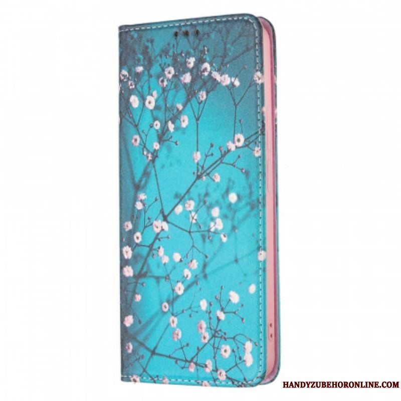 Cover Xiaomi Redmi Note 11 Pro Plus 5G Flip Cover Blomstrende Grene