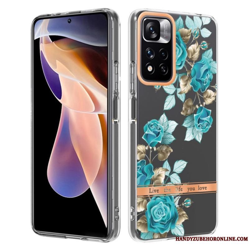 Cover Xiaomi Redmi Note 11 Pro Plus 5G Sømløs Blomster