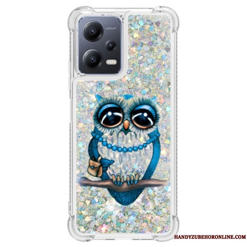 Cover Xiaomi Redmi Note 12 5G Pailletter Miss Owl