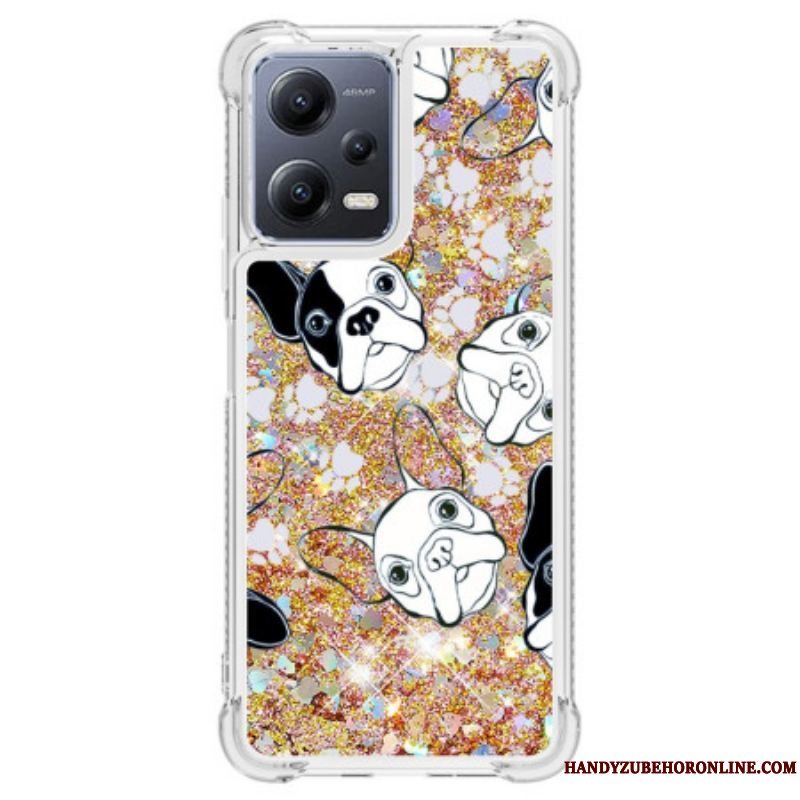 Cover Xiaomi Redmi Note 12 5G Pailletter Mr Dog