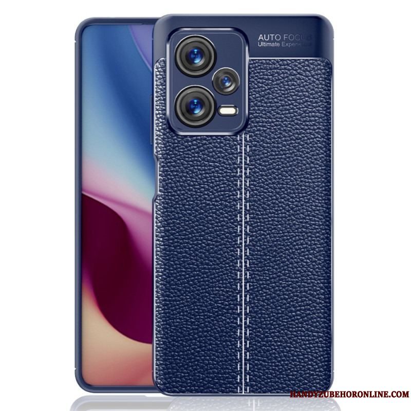 Cover Xiaomi Redmi Note 12 Pro Plus Dobbelt Linje Litchi Læder Effekt