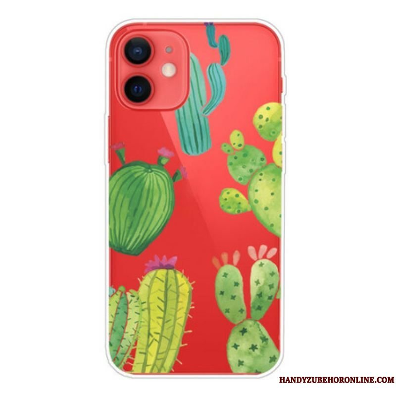 Cover iPhone 13 Mini Akvarel Kaktusser