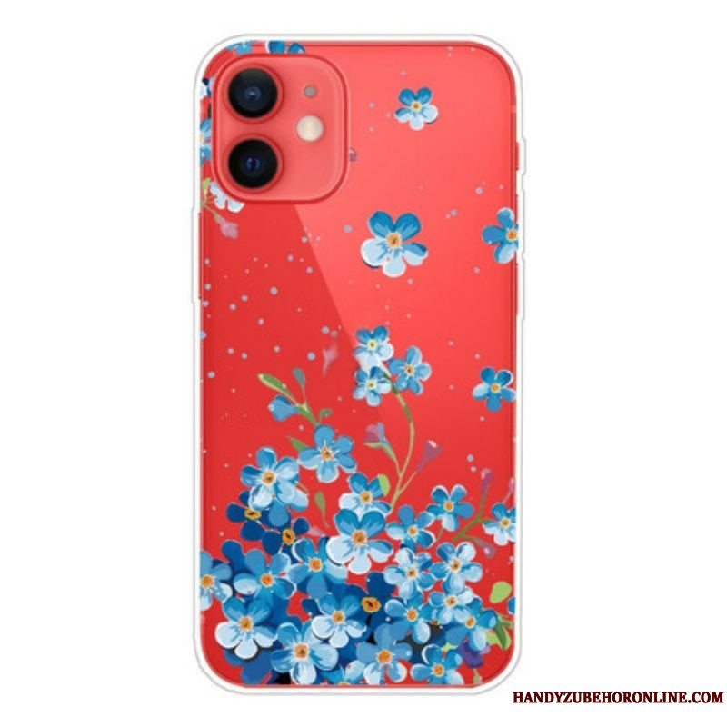 Cover iPhone 13 Mini Buket Blå Blomster