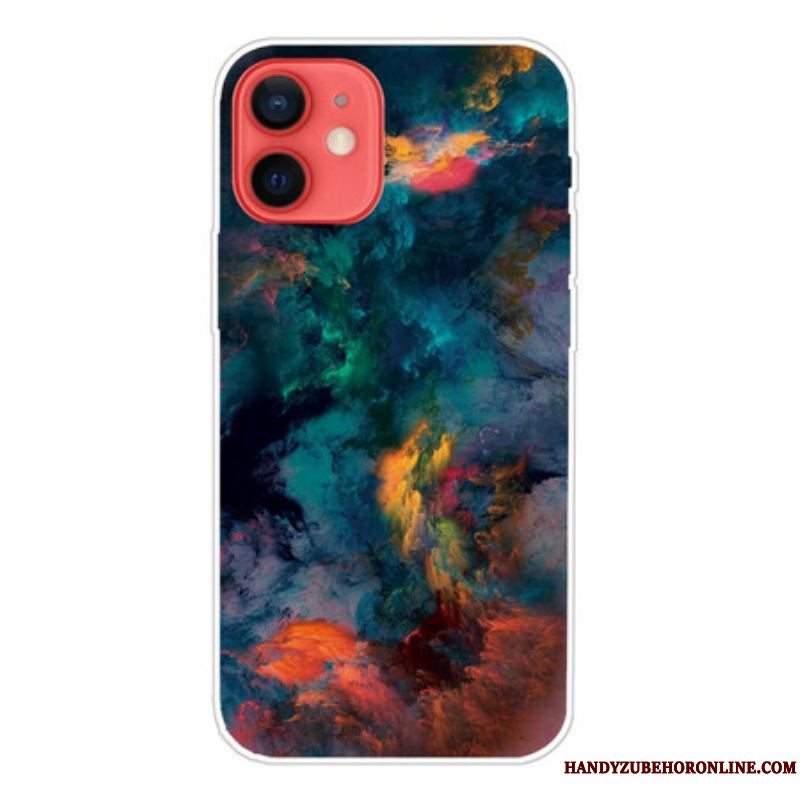 Cover iPhone 13 Mini Farverige Skyer