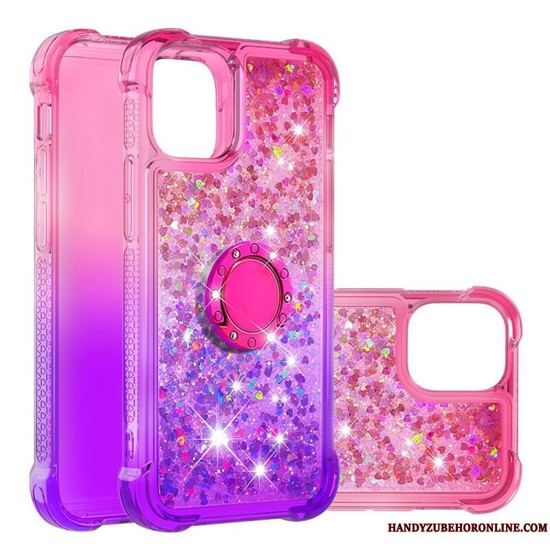 Cover iPhone 13 Mini Glitter Ring-bracket