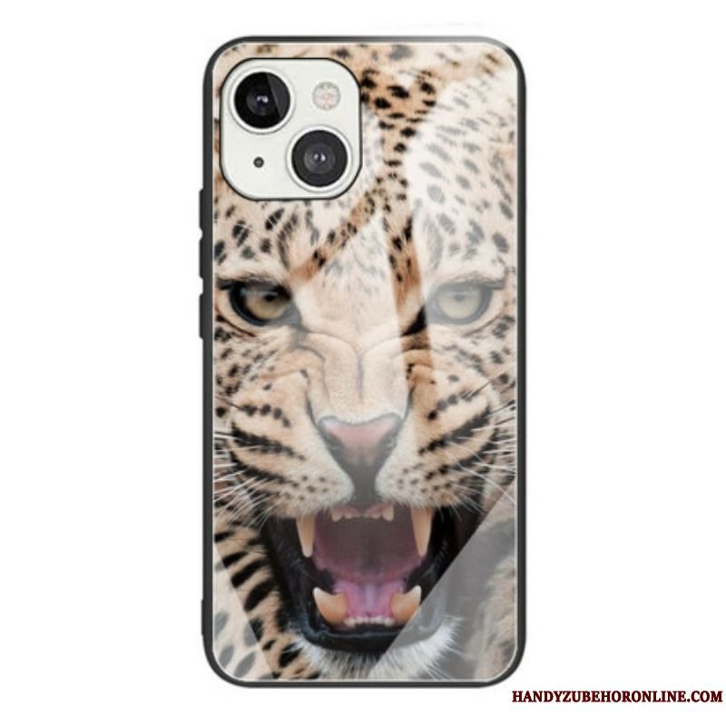 Cover iPhone 13 Mini Leopard Hærdet Glas